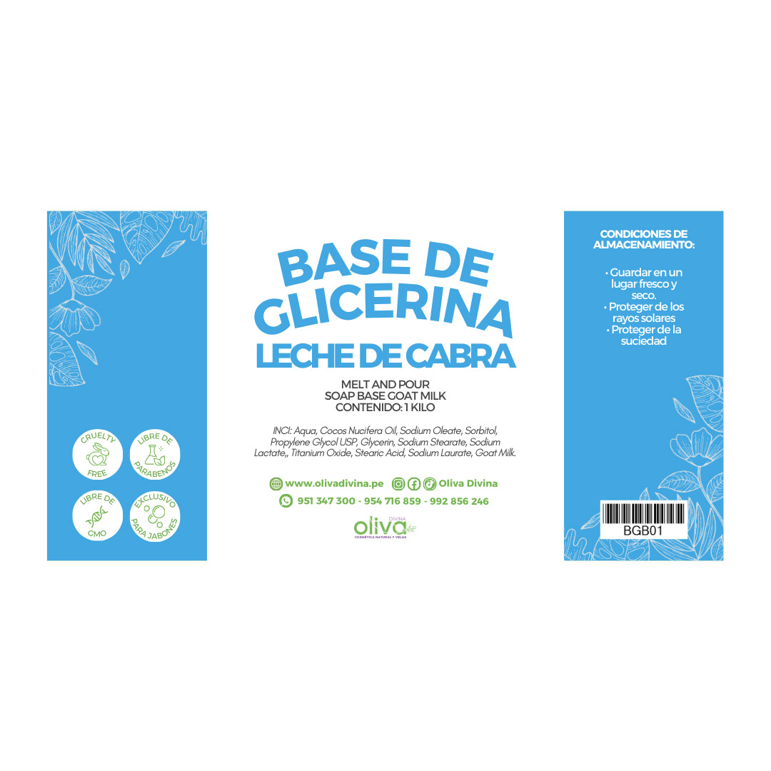 BASE DE GLICERINA LECHE DE CABRA