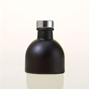 DIFUSOR VIDRIO NEGRO 50ML T/PLATA