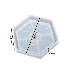 HEXÁGONO MOLDE CEMENTO/RESINA 2D