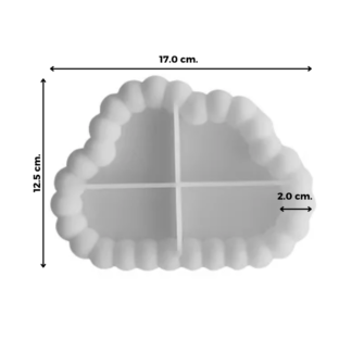 NUBE BORDEADA MOLDE CEMENTO/RESINA 2D