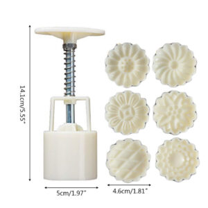 PRENSADOR SHAMPOO SOLIDO MOLDE ROSAS + 6 SELLOS