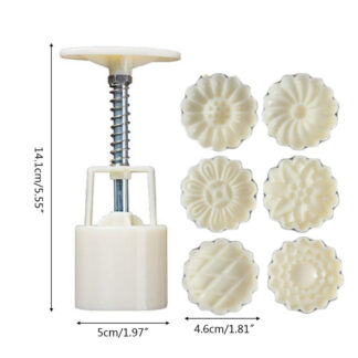 PRENSADOR SHAMPOO SOLIDO MOLDE ROSAS + 6 SELLOS