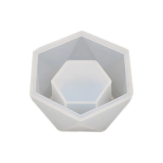 HEXÁGONO FLOR MOLDE CEMENTO/RESINA 3D