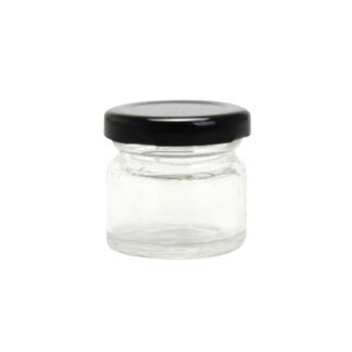 FRASCO DE VIDRIO T/NEGRA - 30ML