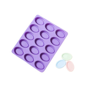 OVALADO JABON CON BORDE X 15 CAVIDADES - MOLDE