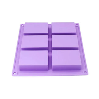 RECTANGULAR JABÓN X 6 CAVIDADES - MOLDE