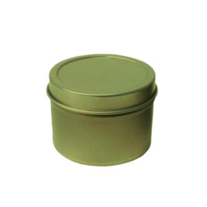 LATA PARA VELA DORADO Dia. 8.0cm. x H 4.5cm.