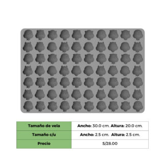 WAX MELTS BUHO X 70 CAVIDADES