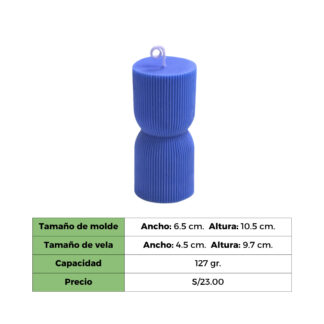 CILINDRO GRUESO RAYADO - MOLDE