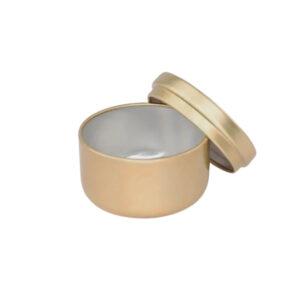 LATA PARA VELA DORADO (50GR) Dia. 5.3cm. x Alt. 3.7cm.