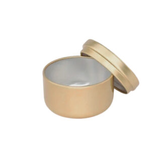 LATA PARA VELA DORADO (50GR) Dia. 5.3cm. x Alt. 3.7cm.