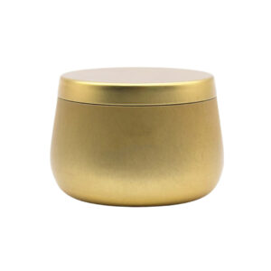 LATA PARA VELA DORADO Dia. 7.5cm. x Alt. 5.1cm.