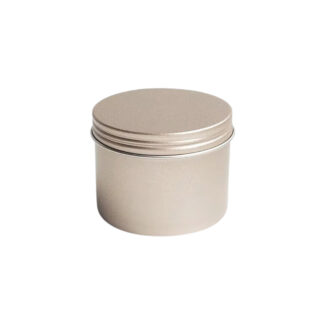 LATA PARA VELA PLATA (100GR) Dia. 6.5cm. x Alt. 5.0cm.