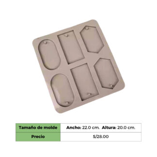 COLGANTE VARIADO X 6 CAVIDADES - MOLDE