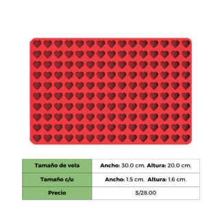 WAX MELTS CORAZÓN TIPO 1 X 150 CAVIDADES