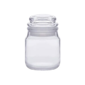 FRASCO DE VIDRIO TRANSPARENTE TIPO YANKEE 100ML