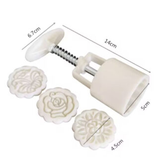 PRENSADOR SHAMPOO SOLIDO MOLDE FLORES + 3 SELLOS