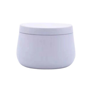 LATA PARA VELA BLANCO Dia. 7.5cm. x Alt. 5.1cm.