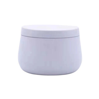 LATA PARA VELA BLANCO Dia. 7.5cm. x Alt. 5.1cm.